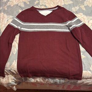 Boys Maroon Long Sleeve Sweater (Urban Pipeline Boys Medium)